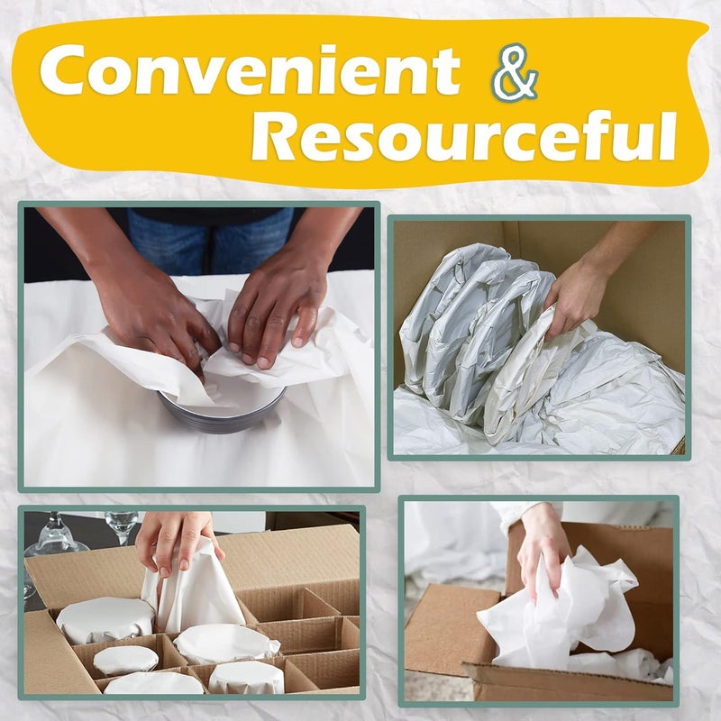 go green packaging ورق تعبئة أخبار - 320 ورقة، كبيرة 27" × 17" ورق تعبئة غير مطبوع للنقل، الشحن، التغليف والتخزين | ورق تعبئة للنقل، التعبئة، مصنوع في الولايات المتحدة. - Image 3